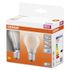 Ampoules LED standard dépoli E27 7 W = 806 lumens blanc neutre Retrofit Classic par 2 OSRAM