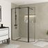 Paroi de douche avec déflecteur Dark Edge 120+40x200 cm AURLANE