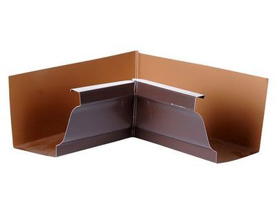 Angle intérieur aluminium marron dév.33 mm pour gouttière SCOVER PLUS