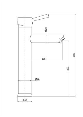 Robinet de salle de bain Noir Target XL - ESSEBAGNO