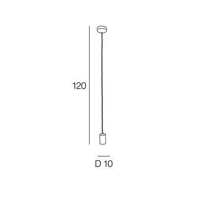 Suspension bois blanc E27 60W FAGO - COREP