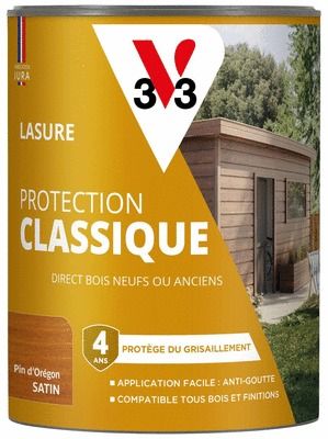 Lasure Protection Classique 4 ans pin d'oregon 0,75 L V33