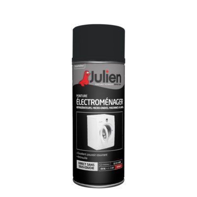 Peinture en aérosol pour électroménager gris alu brillant 400 ml JULIEN