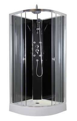 Cabine de douche hydromassante Tahaa 1/4 rond  850 x 850 mm