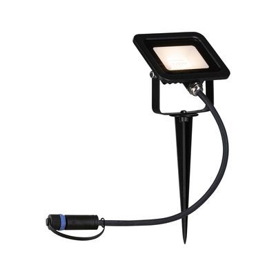 Spot LED extérieur blanc chaud IP65 6,8W 580 lumens 24V - Flood Plug & Shine PAULMANN