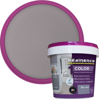 Résine colorée de rénovation gris taupe 500 ml - RESINENCE