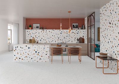 Carrelage intérieur effet terrazzo Lucie 60x60cm paquet 1,08m²