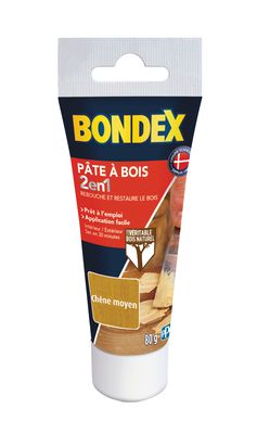 Bondex - Pâte à Bois - 80gr - Chêne Moyen