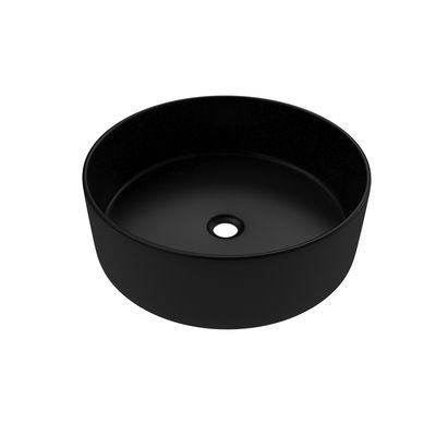 Vasque ronde à poser en céramique noire mate diamètre 355 mm Dark Round AURLANE