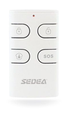 Télécommande 4 touches pour alarme sans fil SEDEA