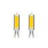 Lot de 2 ampoules LED G9 3,7W = 400 lumens blanc chaud - XANLITE