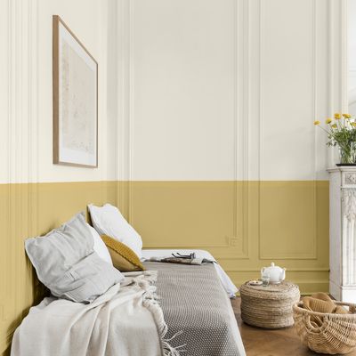 Peinture Boiseries Laque Acrylique ValéniteJaune Pampa Satin 125 ML - DULUX VALENTINE