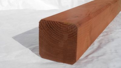 Poteau carré en pin pour panneau bois H 68 x Ep 68 x L 2400 mm OLG