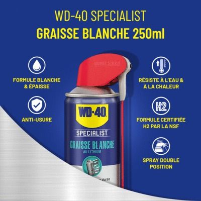 Graisse blanche au lithium pro 250ml WD-40