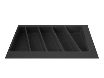 Range-couverts en plastique gris graphite mat 34 x 49 cm VOLPATO