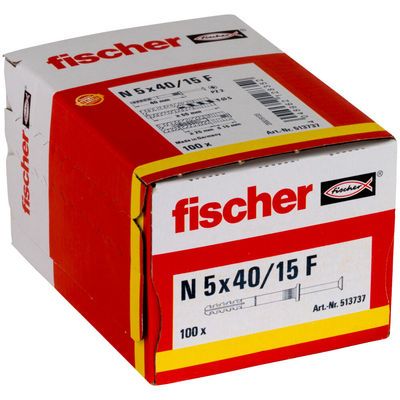 Chevilles à frapper N-F 5 x 40 par 100 FISCHER