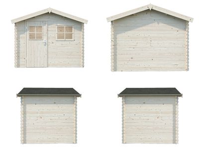 Abri de jardin Bois Naturel Katia 1 4,3m2 WHITE_WOOD