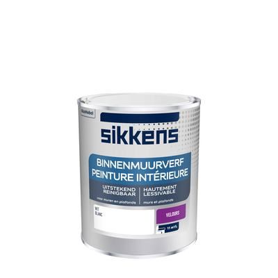 Peinture pour murs et plafonds velours blanc 1 l SIKKENS