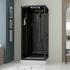 Cabine de douche hydromassante carrée noire 90x90x218 cm Aura Square AURLANE