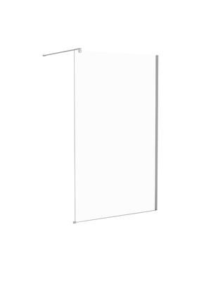 Paroi fixe douche à l'italienne Bali chromé transparent 80 x 195 cm OCEA