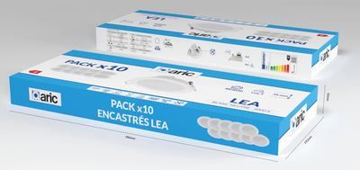 Lot de 10 spots LED encastrable 420 lumens blanc neutre blanc - LEA ARIC