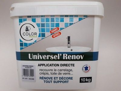 UNIVERSEL RENOV Jaune Cuir FONTE 10kg COLOR FRANCE