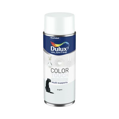 Aérosol de peinture Color Touch effet métal argent 400 ml - DULUX VALENTINE