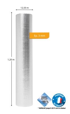 Isolant mince thermo réflecteur ECO REFLEX 12.5 x 1.2 m SOPREMA®