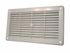 Grille plastique à visser 335 x 95 mm blanche à moustiquaire