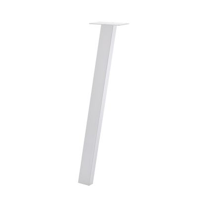 Pied de table incliné industriel blanc hauteur 71 cm MOTTEZ