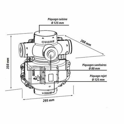 VMC simple flux autoréglable Renouvel'Air 2 AUTOGYRE