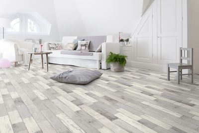 Sol vinyle décor bois vieilli Fisherman Washed rouleau largeur 2m vendu au m² 23/31 GERFLOR