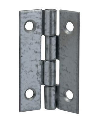 Charnières rectangles axe inox acier zingué 40 x 25 mm par 2