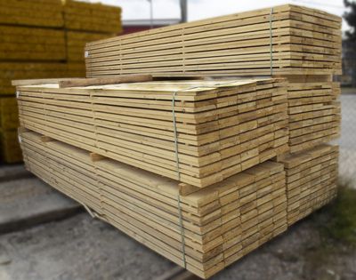 Planche de coffrage 4 m non traitée 27 x 200 mm HENRY TIMBER