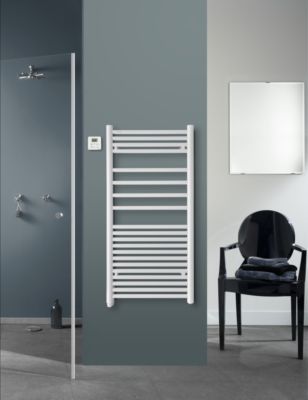 Radiateur sèche-serviettes à inertie fluide Angora 500 Watts RF Blanc ACOVA