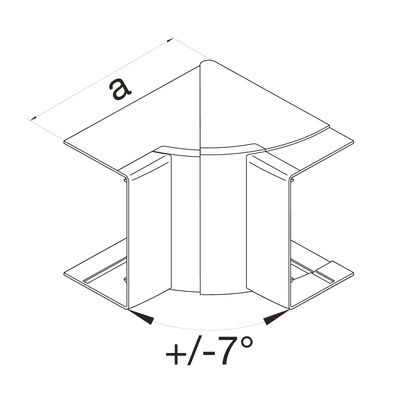 Angle intérieur blanc goulotte 50x85mm TEHALIT