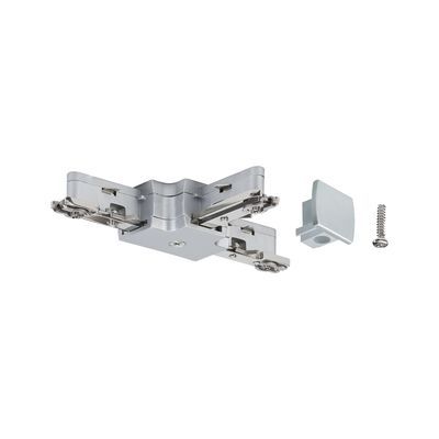 Connecteur de rails en T chrome mat 125mm 1000W URAIL PAULMANN