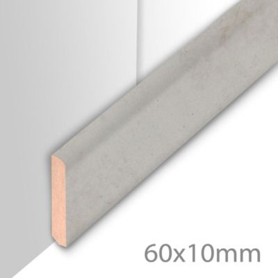 Plinthe MDF béton 10 x 60 x 2600 mm