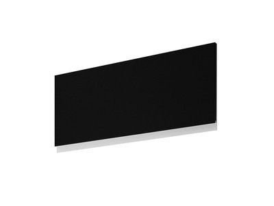 Porte transversale avec poignée intégrée pour meuble haut de cuisine Mallorca noir mat 35 x 80 cm OFITRES