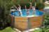 Piscine bois  593 - ronde hors sol D.325 cm - échelle incluse Livraison gratuite domicile WEKA