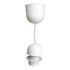 Pavillon de luminaire plastique cylindrique diamètre 70 mm blanc TIBELEC