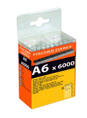 Agrafes A6 6 mm par 6000 FISCHER DAREX