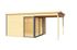 Abri de jardin bois Domeo 2+ 44 mm - 8,48 m² + extension 5,80 m²