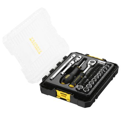 Coffret à douilles Stakbox M 1/4" 48 pièces STANLEY