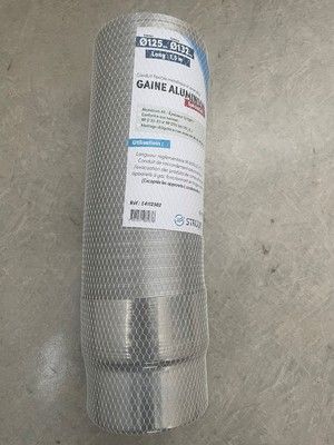 Gaine aluminium diamètre 125-132 mm extensible spécial Gaz QUINOA RESIDENTIEL