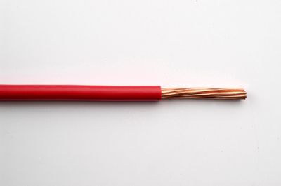 Fil électrique HO7V-R 10 mm² rouge au mètre NEXANS