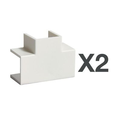 Tés blancs pour moulure x2 15x15mm DEDRA