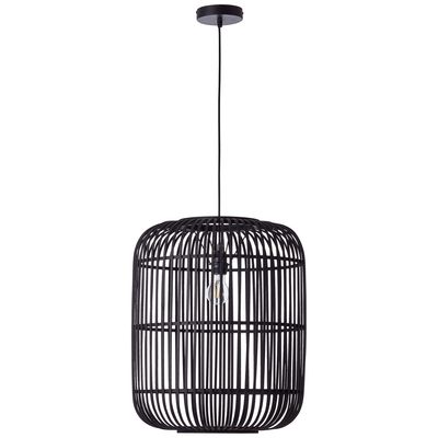 Suspension intérieure WOODROW XL noire E27 60 W - BRILLIANT