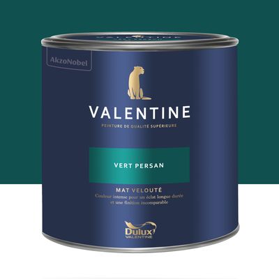 Peinture Valentine  Mat Velouté Vert Persan 2 L - DULUX VALENTINE