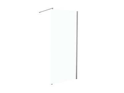 Paroi fixe pour douche à l'italienne Hawaï chromé transparent 80 x 205 cm OCEA